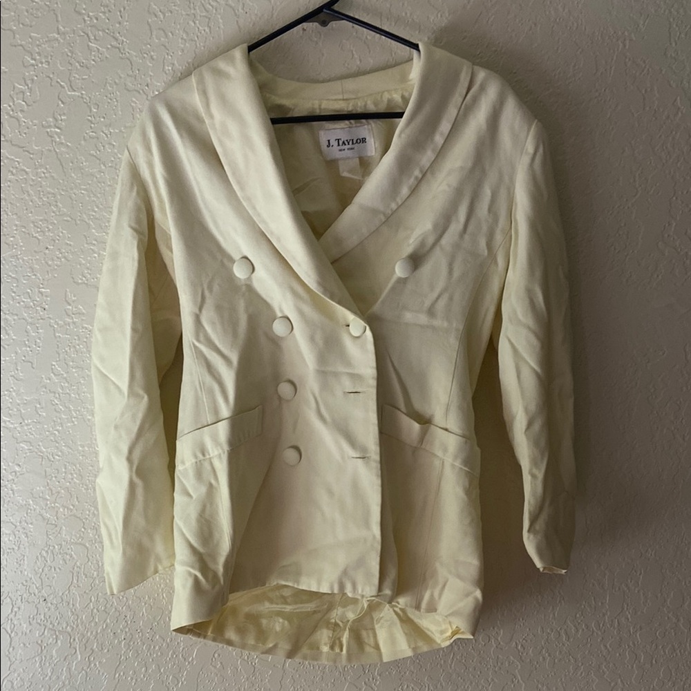 Cream J Taylor Blazer
